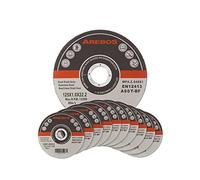 Arebos Discos de corte 100 piezas | ruedas de corte | Ø 125mm x 1mm x 22,2mm | apto para acero, acero inoxidable, inox, hierro, chapa, metal | avance y retroceso | EN 12413 | certificado por (MPA)