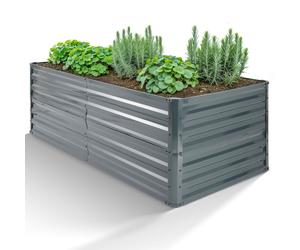 AREBOS: Jardín vertical elevado, 180x90x59 cm. Acero galvanizado, resistente a la corrosión y duradero