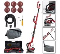 AREBOS Lijadora Jirafa Orbital de Pared y Techo Telescópica Lijadora de pared LED 750W 225 mm