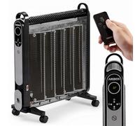 Arebos Radiador Mica 2000 W | Calefactor Bajo Consumo | Calefactor Electrico con 2 Ajustes de Calor | Radiadores Bajo Consumo Electricos | Calentador Electrico
