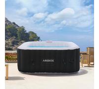 AREBOS Spa Hinchable Piscina de Hidromasaje Cuadrado 154x154cm