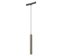 ARELUX XNET. Lámpara suspendida cilíndrica para perfil curvo, compatible con DALI. Potencia: 1.5W + 5.8W, 48V DC. Índice de reproducción cromática (CRI): 90. Ángulo de emisión: 21 grados. Índice de de