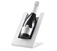 argentoè Gelette Enfriador de Botellas de Vino - Soporte Refrigerante y Glacette Térmica de Mesa - Expositor para Cava y Champagne Sin Hielo - Diseño Made in Italy (Blanco)