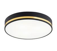 Argon Amore plafón 3x15 W negro-oro 6141
