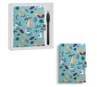 ARGUVAL DIARIO CON BOLIGRAFO MAGICO SELVA 90P DECORADAS Y CERRADURA DIARIOS 13x18x2 Cms.