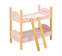 ARIAS-Litera de Madera de la colección Nature. Incluye Escalera, Dos Almohadas y Dos colchas. Medidas: 50x27,50x49,50 CM. Juguete Niños +3 años (ARI21582)