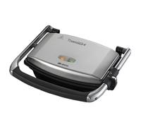 Ariete Grill y Plancha Eléctrica Slim 1911 - Doble Función y Sandwichera, 1000 W, Acero Inoxidable, Color Plata