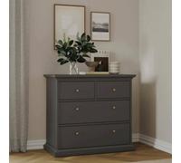 Arika - Cajonera, 96x49x87h cm Gris, 4 Cajones