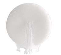 Arilaca Soporte de plástico para platos de papel reutilizable, envoltorios de papel de arroz, cuenco de agua, soporte para rollos de primavera, 10 bandejas de papel de arroz y 1 soporte