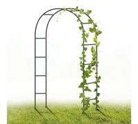 ARISE SHOP - Arco De Jardín140×38×240 cm - Soporte para plantas trepadoras, estructura metálica resistente, ideal para bodas, decoración exterior, entrada de jardín y eventos