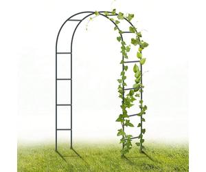 ARISE SHOP - Arco De Jardín140×38×240 cm - Soporte para plantas trepadoras, estructura metálica resistente, ideal para bodas, decoración exterior, entrada de jardín y eventos