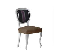 ARISE SHOP-Pack 2 fundas de silla elástica Válido para asientos de entre 40 a 50 cm,Protector de Silla,Fundas elásticas para silla de comedor,antisuciedad,Fundas Suaves Lavables Brown PACK 4
