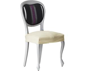 ARISE SHOP-Pack 2 fundas de silla elástica Válido para asientos de entre 40 a 50 cm,Protector de Silla,Fundas elásticas para silla de comedor,antisuciedad,Fundas Suaves Lavables Beige PACK 4