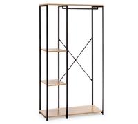 ARISE SHOP-Perchero Armario Con 3 Baldas Rail Hasta 20kg 90x40.4xh167 Cm