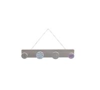 ARISE SHOP- Perchero de Pared Madera 4 Ganchos Colgador Abrigos LOVE PINK