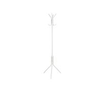 ARISE SHOP-Perchero Metal 48 X170cm,Blanco,Perchero De Pie Con 8 Ganchos,Para Pasillo,Sala De Estar,Dormitorio
