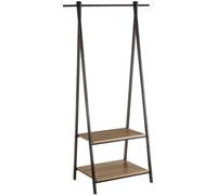ARISE SHOP-Perchero Moderno Negro de Metal de 150x55x45 cm