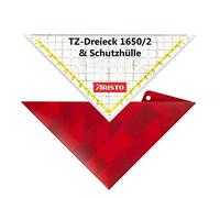 Aristo AR18052B TZ Triangle AR1650/2 con funda protectora Geocover (Hypotenuse 22.5 cm, agarre fijo, pomos de tinta, geocover con agujeros y cierre magnético) Basic