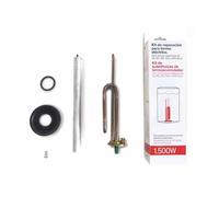 Ariston - Accesorio para Calentador de Agua Electrico, Kit Reparación para Termo Electrico Varias Marcas con Resistencia Eléctrica Curva (1500 W) + Ánodo Magnesio + Junta de Goma + Tornillo Fijación