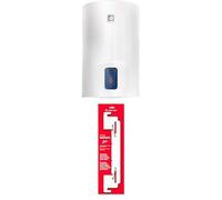 Ariston, Lydos R - Calentador de Agua Electrico Vertical, Termo 50 Litros + Instafix, Soporte Universal Termo Electrico