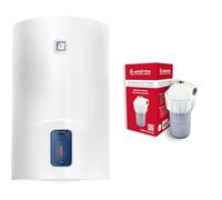 Ariston Lydos R - Termo Electrico 80 Litros + Filtro Antical, kit polifosfatos para calentador