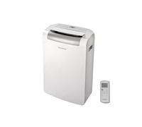 Ariston, Mobis 10- Pinguino Aire Acondicionado Portátil Silencioso con Temporizador y Mando a Distancia, Climatizador 24x69x2.5 Blanco Fabricado para Instalación en España, Eficiencia A+ Rango(A+++/D)