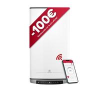 Ariston Velis Evo Dune Dry Wifi, calentador de agua plano eléctrico 65L, instalación en Francia, flexibilidad energética, pantalla táctil. Colocación vertical horizontal, ultraplana, 27 cm.