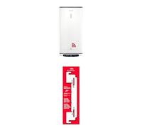 Ariston Velis Pro Wifi - Calentador de Agua Eléctrico Bajo Consumo Multiposición, Termo Eléctrico 80 Litros Plano + Instafix, Soporte Universal Termo Electrico
