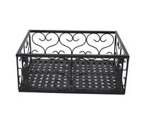 Aritynu Soporte para macetas con hierro engrosado, 11.8 X 7.9 X 4.7 | Soporte estable para plantas para el balcón, soporte decorativo para alféizar de ventana, diseño que ahorra espacio para