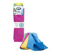 Arix | 4 microfibras XXL de Colores con Tratamiento Antibacteriano, 38 x 36 cm, paño de Microfibra Multiusos con Potencia Extra de Limpieza, Apto para Todas Las Superficies, 4 Unidades