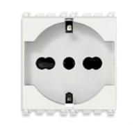 ARKE' - PRESA 2P+E 16A UNIVERSAL WHITE COLOR 19210.B