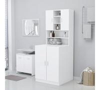ARKEM Armario de Lavadora Blanco 71x71,5x91,5 cm Mueble para Lavadora Mueble Lavadora Secadora armarios para Lavadora
