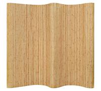 ARKEM Biombo Divisor de bambú Natural 250x165 cm Separador de ambientes Interior
