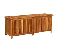 ARKEM Caja de almacenaje de jardín Madera Maciza Acacia 150x50x58 cm Mueble Exterior almacenaje Armario Jardin Exterior Banco arcon Jardin Exterior