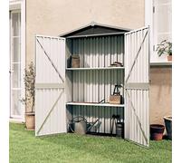 ARKEM Cobertizo de jardín Acero galvanizado Antracita 116x45x175cm Armario Terraza Cobertizo Exterior