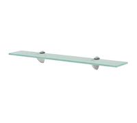 ARKEM Estante Flotante de Cristal 60x10 cm 8 mm Transparente, Estante de Pared, Estante de baño, Estante de Cristal, Cristal Transparente