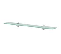 ARKEM Estante Flotante de Cristal 70x10 cm 8 mm Transparente, Estante de Pared, Estante de baño, Estante de Cristal, Cristal Transparente