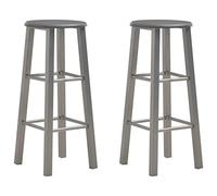 ARKEM Taburetes de Cocina 2 Unidades MDF Gris Antracita Taburetes Bar Taburete Alto Madera Taburete Bar