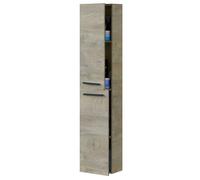 ARKITMOBEL Athena Columna de Baño Suspendida, 2 Puertas, Roble Alaska, Grande
