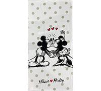 Arlis - Toalla de playa con Mickey y Minnie Disney o toalla de baño, 70 x 140 cm (toalla de playa Minnie y Mickey)