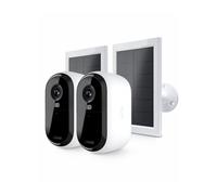 Arlo Cámaras de seguridad Ess2 – 2 cámaras 2K + 2 paneles solares