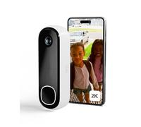 Arlo Essential 2K Videoportero WiFi, Timbre Inalámbrico Exterior Impermeable, Timbre Casa, Detector De Movimiento, Visión Nocturna, Audio Bidireccional, Prueba de Secure App Incluida, 1 Cámara, Blanca