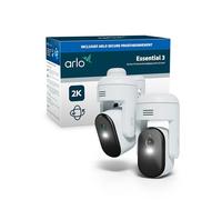 Arlo Kit de 2 cámaras de vigilancia para exteriores Essential 3 2K PTZ Blanco (Nuevo)