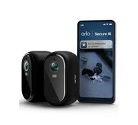 Arlo Essential 3 HD - Cámara de vigilancia para Exteriores, Color Negro | Inalámbrico, visión nocturna a color, detección de movimiento AI, gran angular de 130°, compatible con Alexa