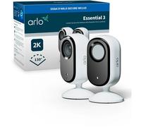 Arlo Essential 3 Kit de 2 Cámaras de Vigilancia Interior 2K