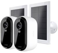 Arlo ESSENTIAL2 2K Outdoor Camera 2-Pack W/2-SOLAR Panel BNDL