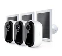 Arlo Cámara de seguridad exterior Essential 2 – Pack 3 cámaras 2K con 3 paneles solares