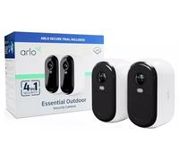 Arlo Essential2 FHD - Cámara para Exteriores, Paquete de 2 con 2 Soportes en Pared BDL