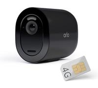 Arlo Go 2 Camara Vigilancia, 100% Inalámbrica HD, Conexión WiFi O SIM 3G/4G LTE, Almacenamiento Local con Tarjeta SD O En La Nube, Visión Nocturna, Resistente Al Agua, Audio Bidireccional, Negra