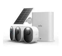 Kit de 3 cámaras de seguridad WiFi Arlo Ultra 3 + panel solar Negro y Blanco - Nuevo